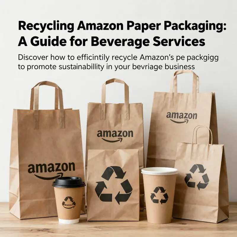 A visually striking cover image depicting an array of Amazon paper packaging, highlighting their recyclability and relevance to sustainable practices.