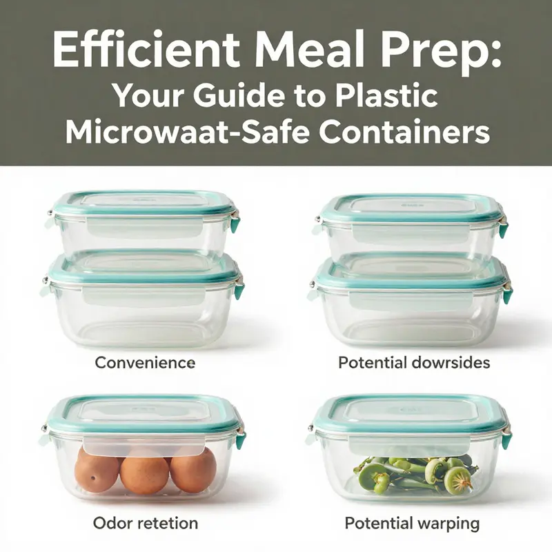Various types of plastic microwave-safe containers ideal for food preparation.