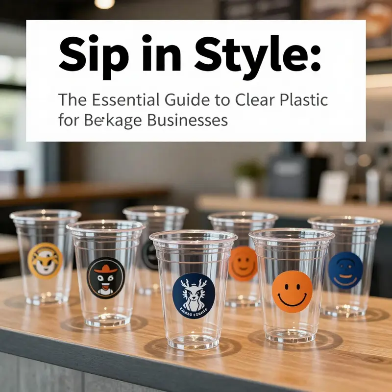 An overview of different sizes and types of clear plastic cups, emphasizing their versatility and durable materials.