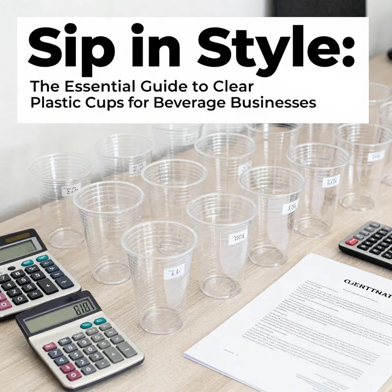 An overview of different sizes and types of clear plastic cups, emphasizing their versatility and durable materials.