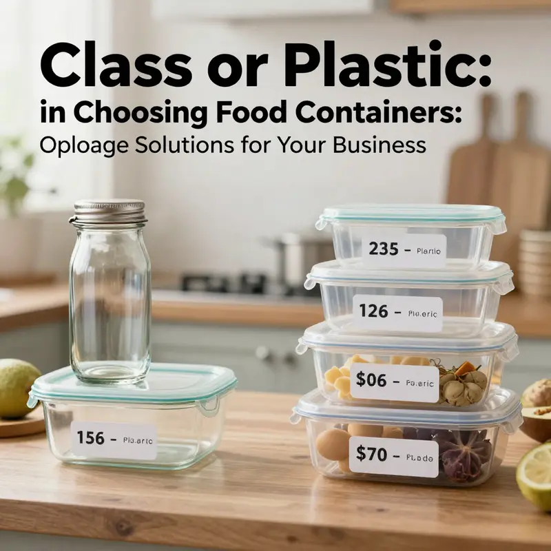Contrasting glass and plastic food storage containers, highlighting their safety features.