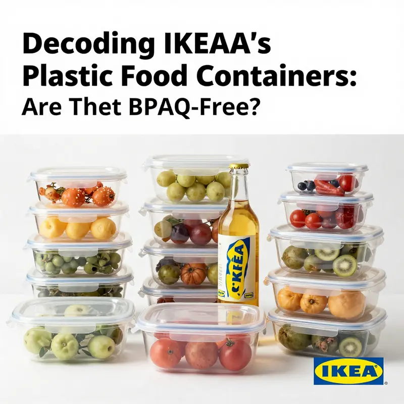 An array of food items securely packaged in IKEA's BPA-free containers, showcasing safety and consumer trust.