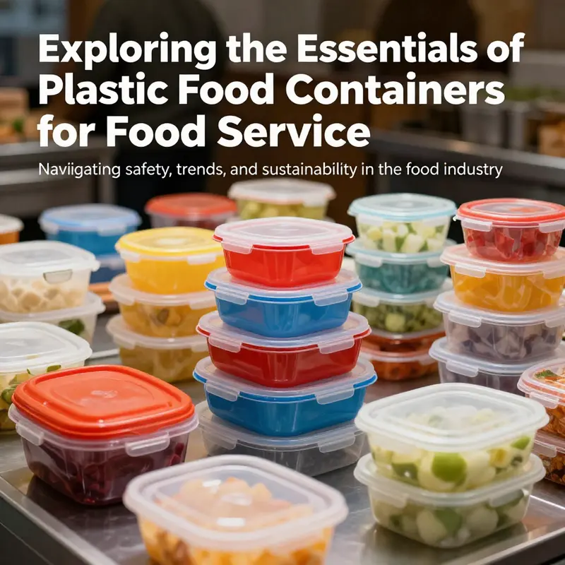 An array of plastic food containers seen in a buffet display, highlighting their importance for food service applications.