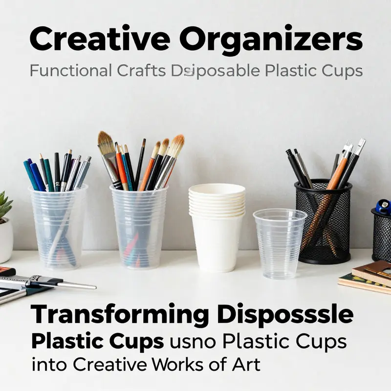 Mini planters created from disposable cups, showcasing the potential of eco-friendly gardening.