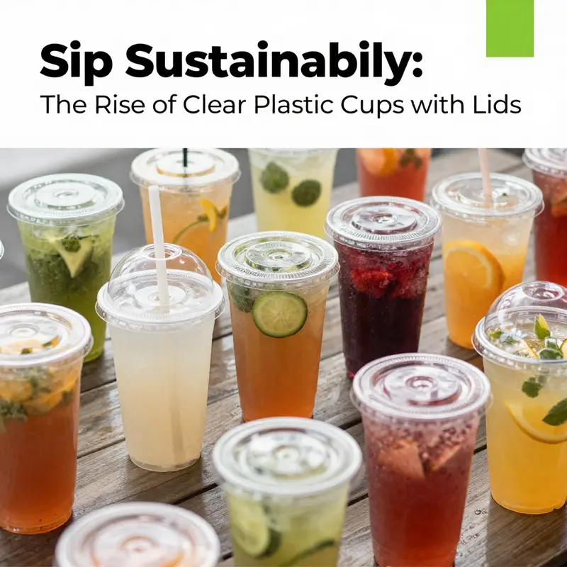 Comparison of materials for clear plastic cups highlighting their properties and environmental impact.