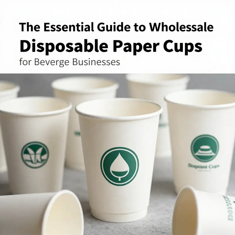 A diverse collection of disposable paper cups perfect for different beverage services.