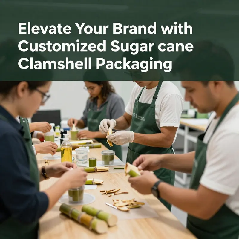 The sustainable sugarcane clamshells embody eco-friendly packaging solutions.