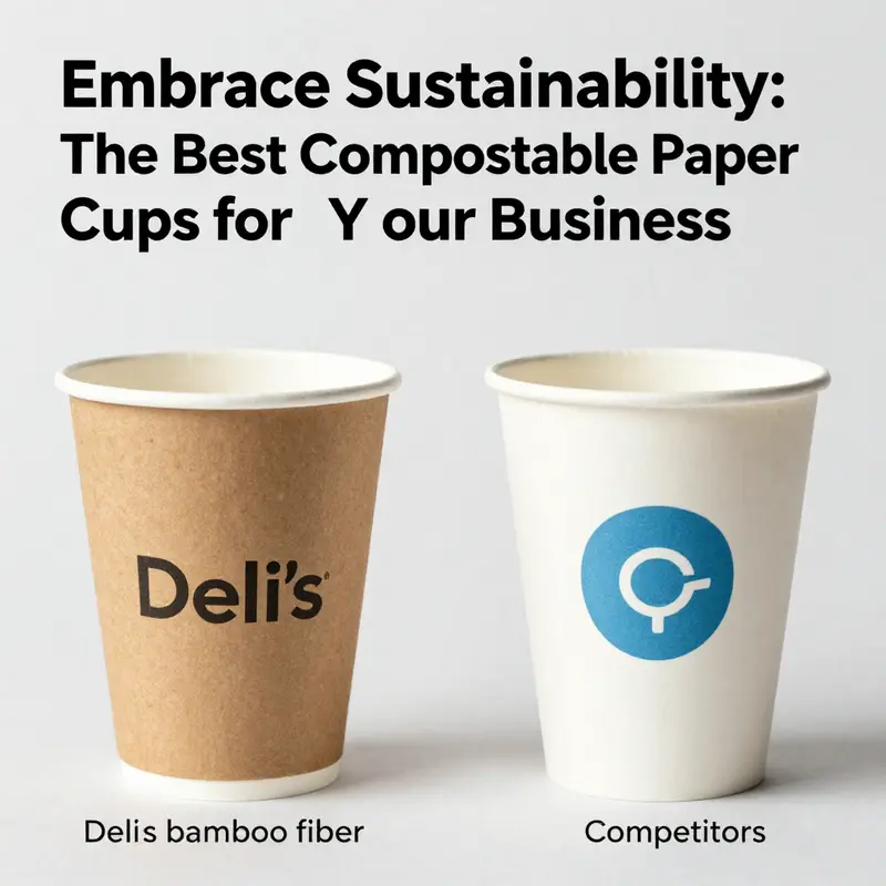 Deli’s bamboo fiber cups exemplify eco-friendly design and functionality.