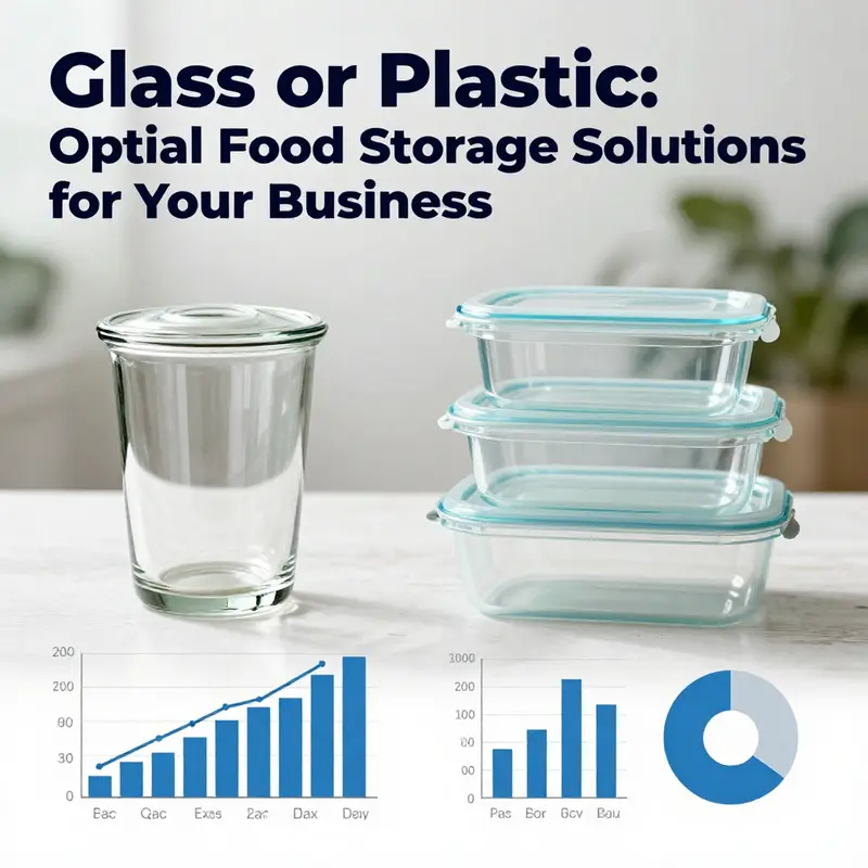 Contrasting glass and plastic food storage containers, highlighting their safety features.