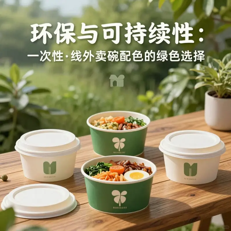 Disposable paper bowls with lids represent a commitment to sustainability and eco-conscious dining.