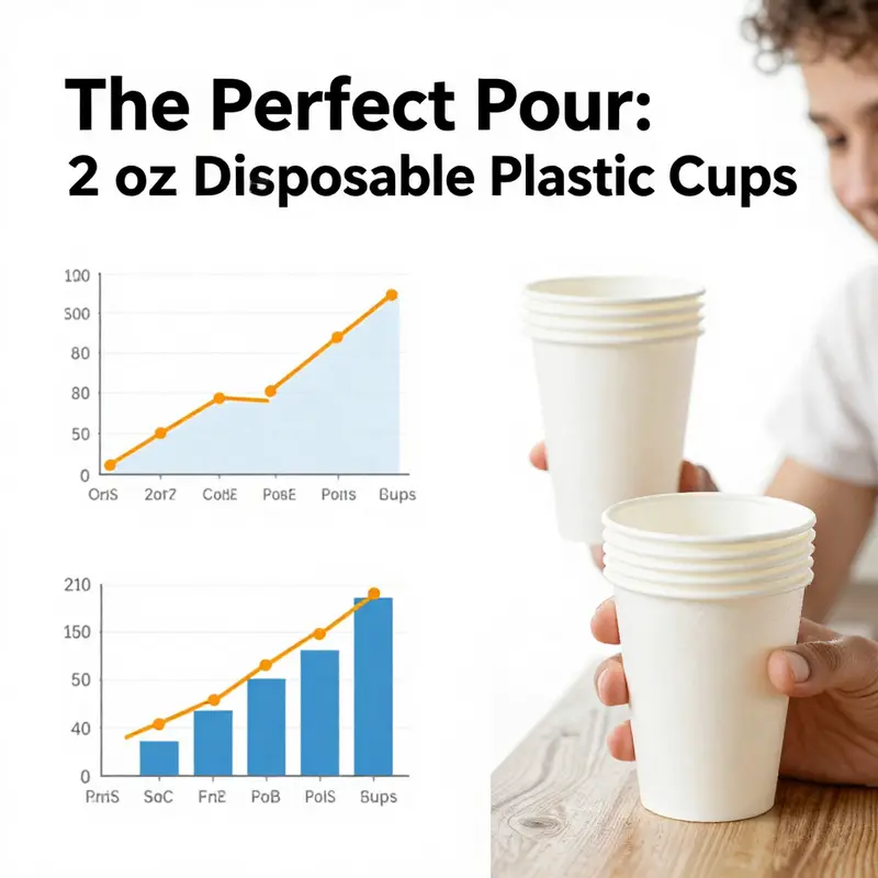 Contrasting images of waste streams showcasing the environmental impact of 2 oz disposable plastic cups.