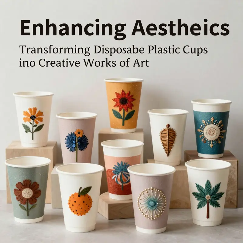 Mini planters created from disposable cups, showcasing the potential of eco-friendly gardening.