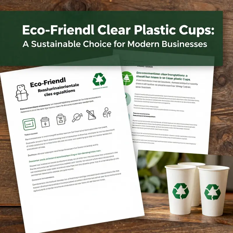 Innovative materials and designs highlight the sustainable qualities of clear plastic cups.