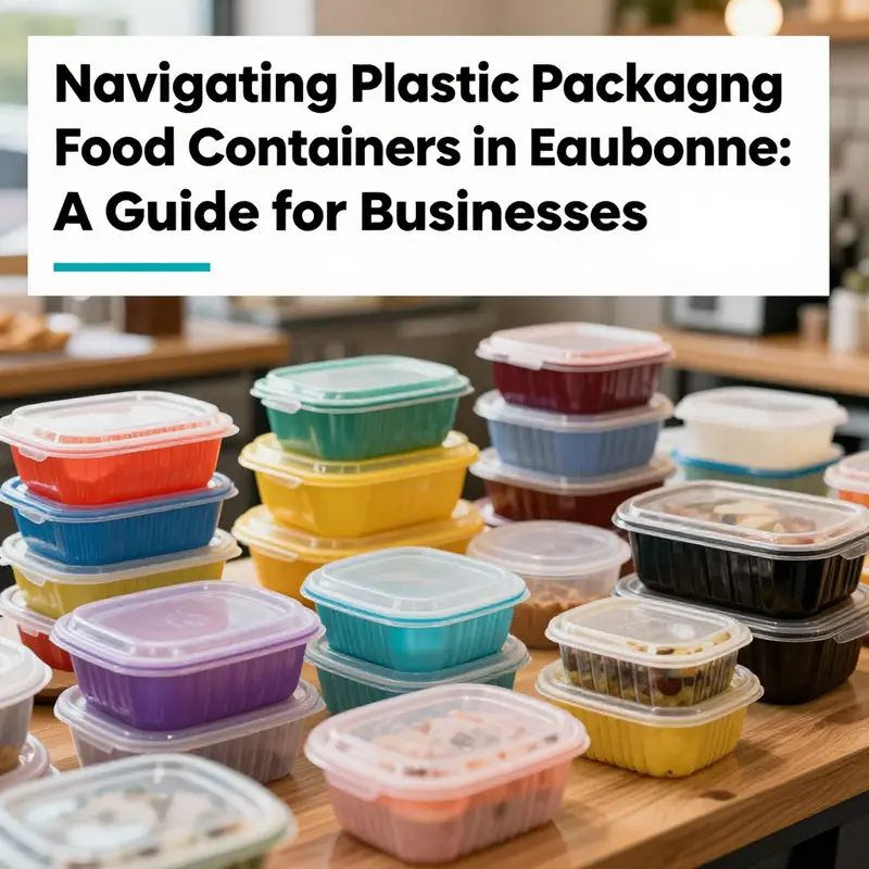 A selection of plastic food containers in various shapes and sizes, showcasing their suitability for different food service applications.