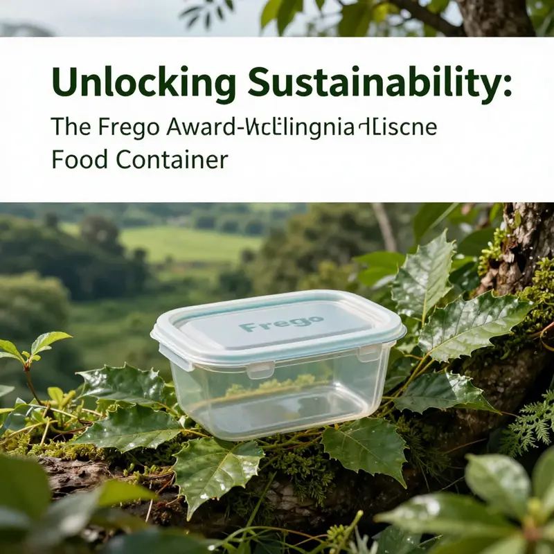 The Frego container showcased in a stylish kitchen, emphasizing its modern design and functional features.