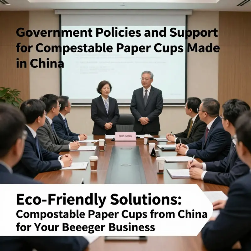 An efficient factory setup dedicated to producing eco-friendly compostable paper cups.