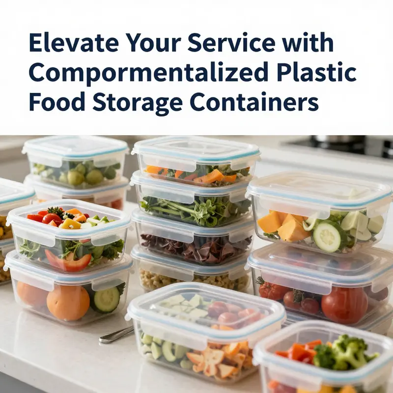 Compartmentalized containers make meal prep effortless by organizing diverse ingredients.