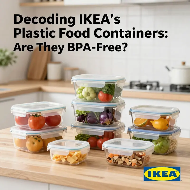 IKEA’s 365+ plastic food containers, clearly labeled as BPA-free for safe usage.