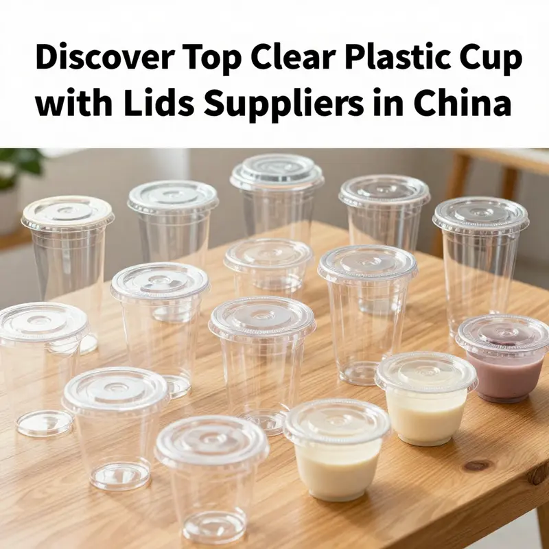 An assortment of clear plastic cups with lids, perfect for various beverage and food services.