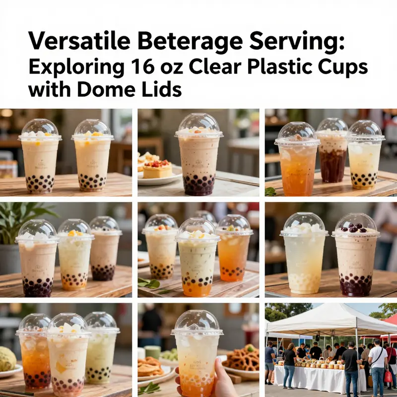 Showcasing the diverse customization options available for 16 oz clear plastic cups.