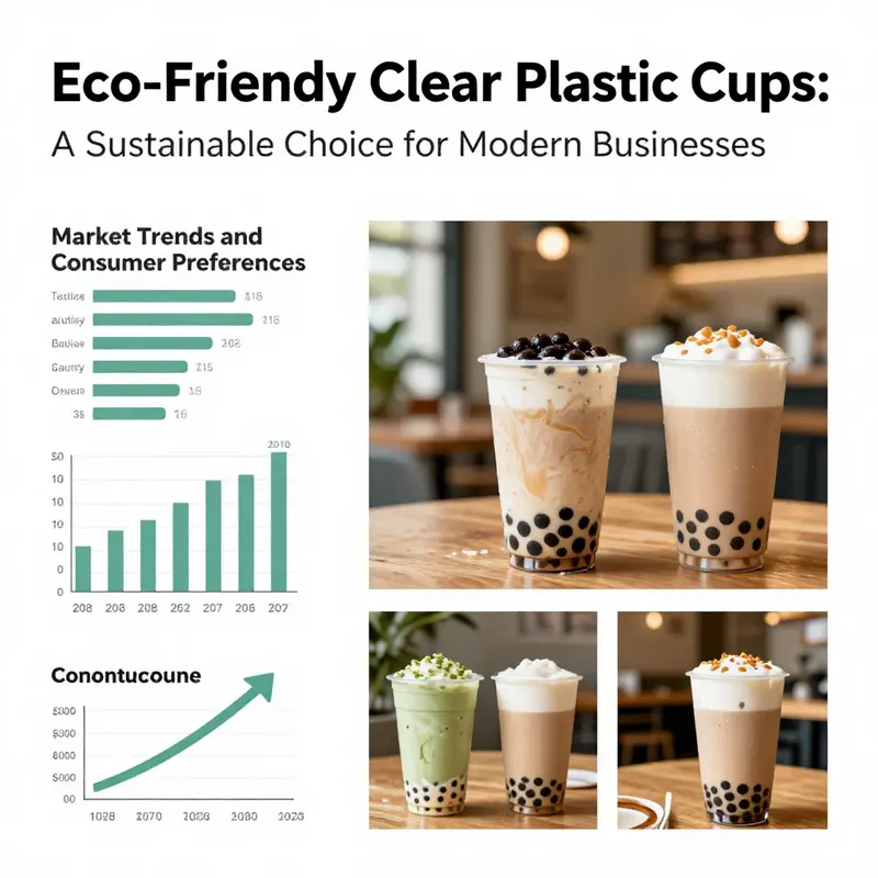 Innovative materials and designs highlight the sustainable qualities of clear plastic cups.