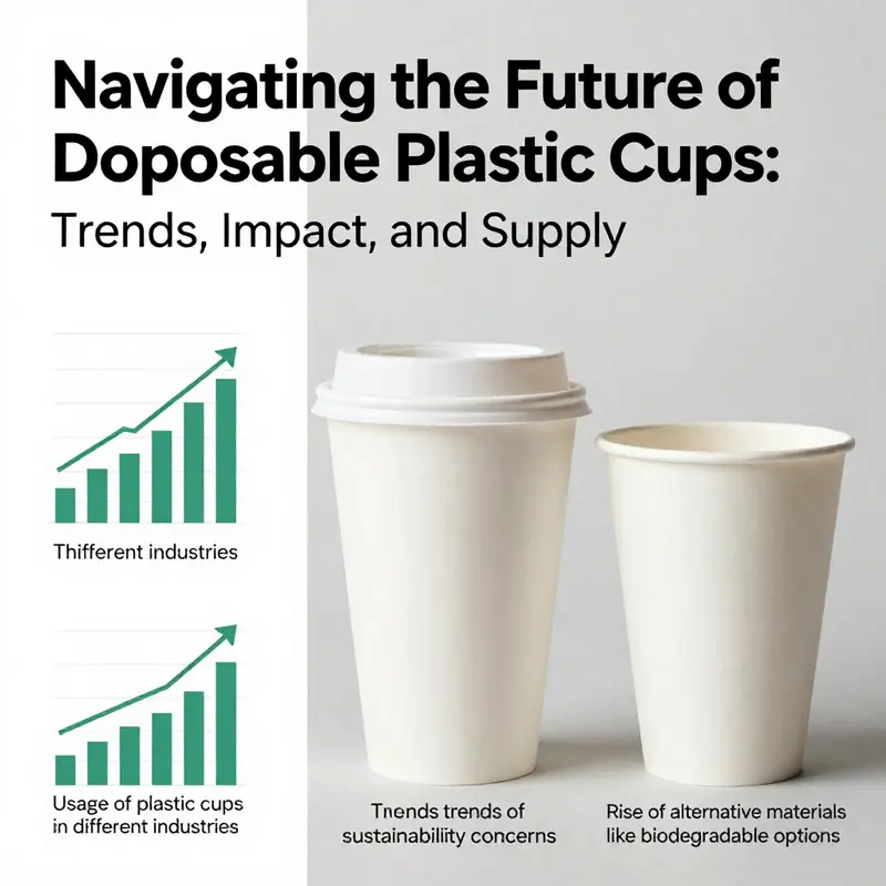 The environmental implications of disposable plastic cups across different serving contexts.
