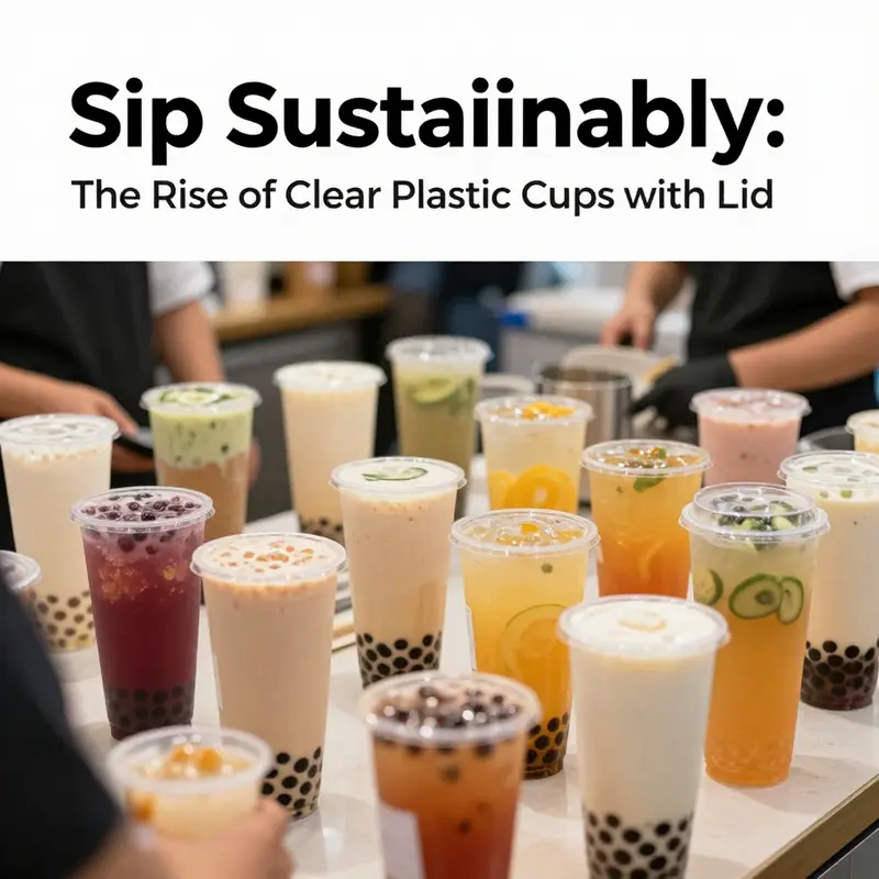 Comparison of materials for clear plastic cups highlighting their properties and environmental impact.
