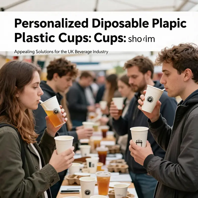 A showcase of suppliers offering a variety of personalised disposable plastic cups tailored for UK businesses.