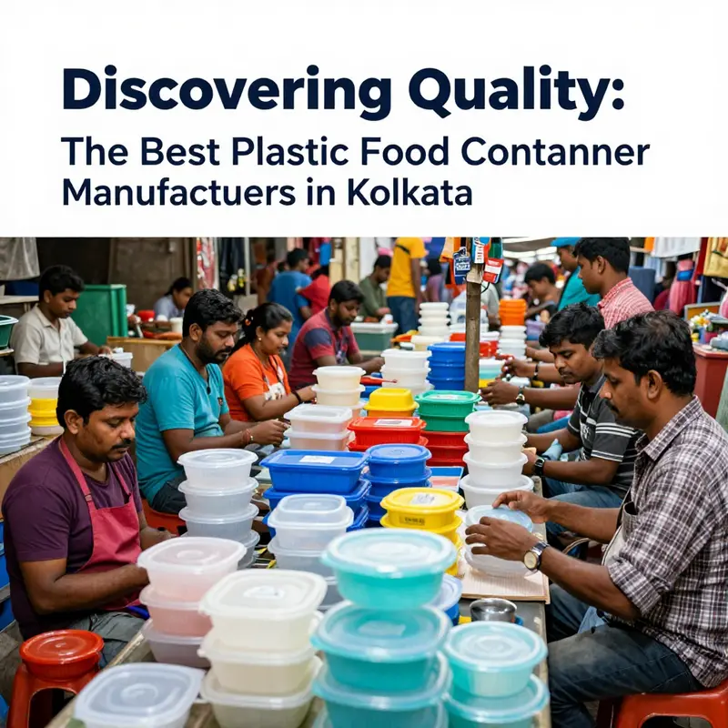 A vibrant view of local manufacturing units in Kolkata highlighting the dynamic market for plastic food containers.