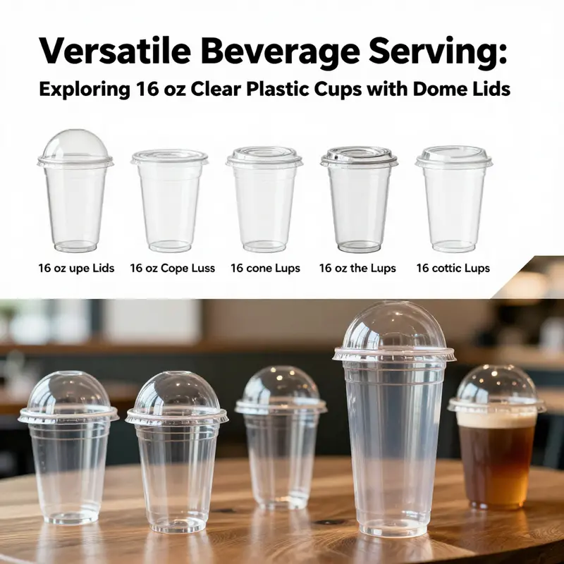 Showcasing the diverse customization options available for 16 oz clear plastic cups.