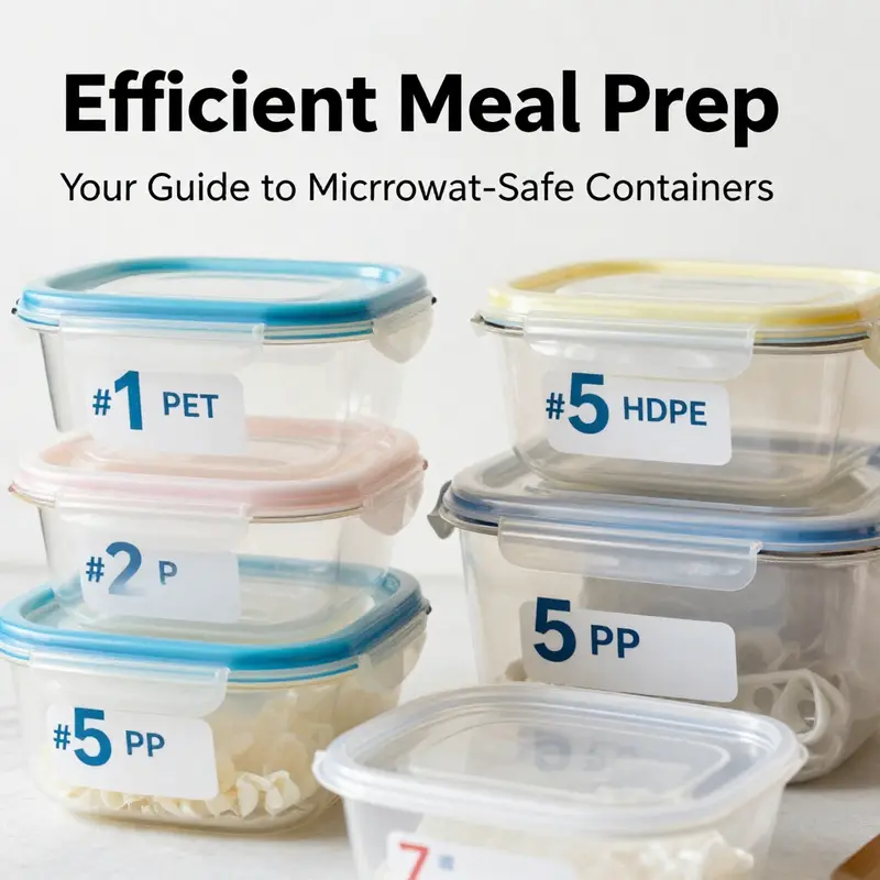 Various types of plastic microwave-safe containers ideal for food preparation.