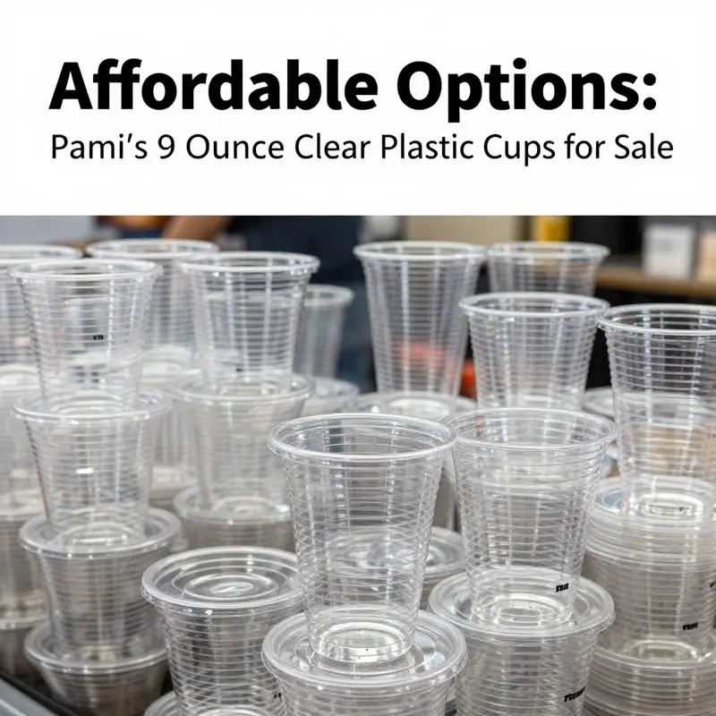 Walmart’s affordable 9-ounce clear plastic cups offering great value for beverage services.