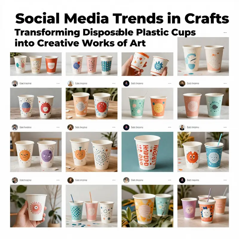 Mini planters created from disposable cups, showcasing the potential of eco-friendly gardening.