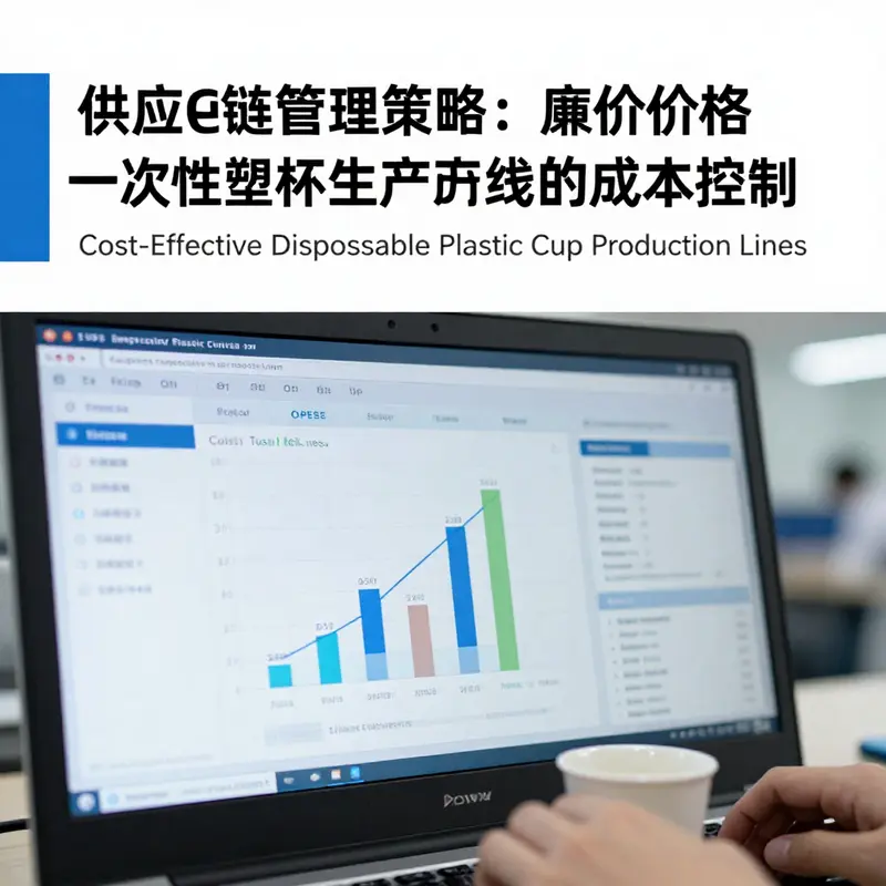 An automated plastic cup production line designed for cost-effective production.