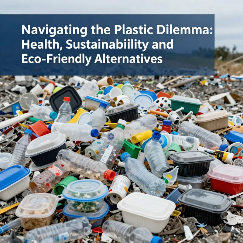 An infographic illustrating the health risks linked to the use of plastic food storage containers.