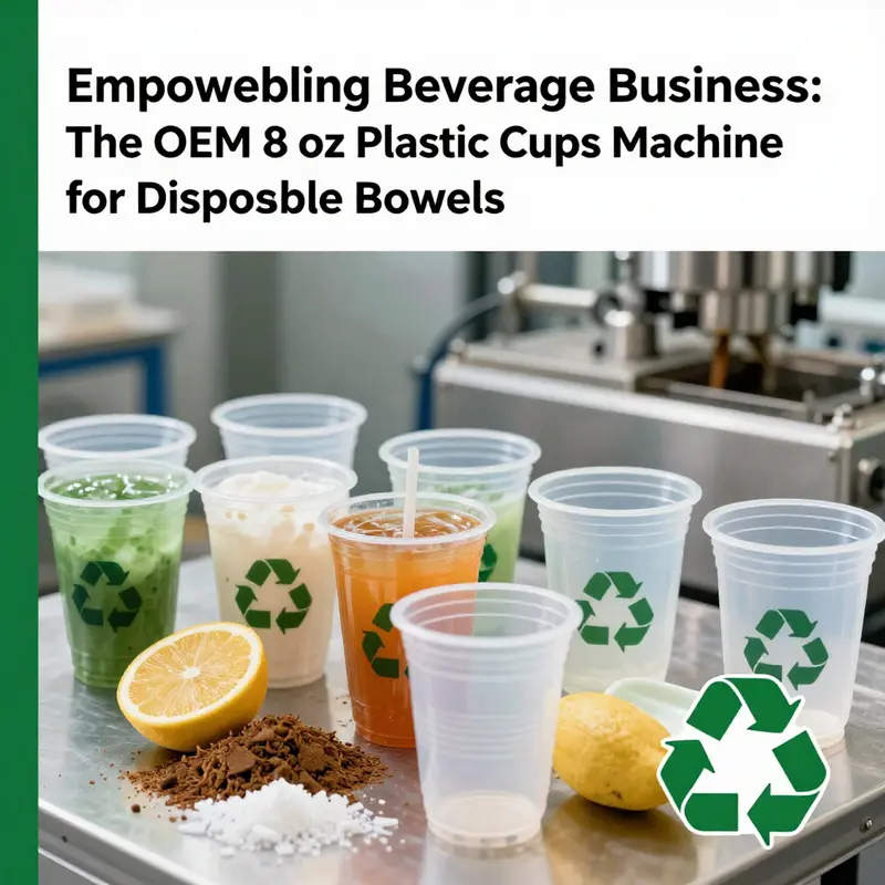 Visual representation of the key stages in the manufacturing process of OEM 8 oz plastic cups.