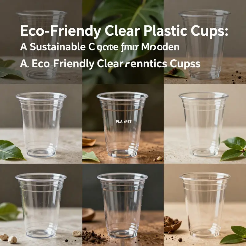 Innovative materials and designs highlight the sustainable qualities of clear plastic cups.