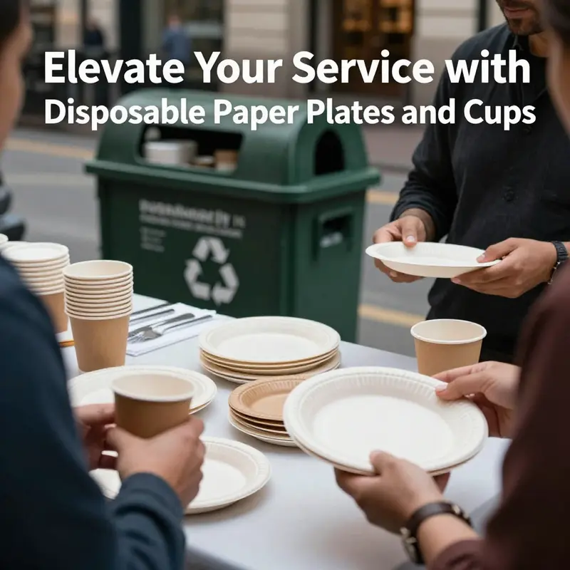 High-speed manufacturing machines designed for producing disposable paper cups and plates in an industrial setting.