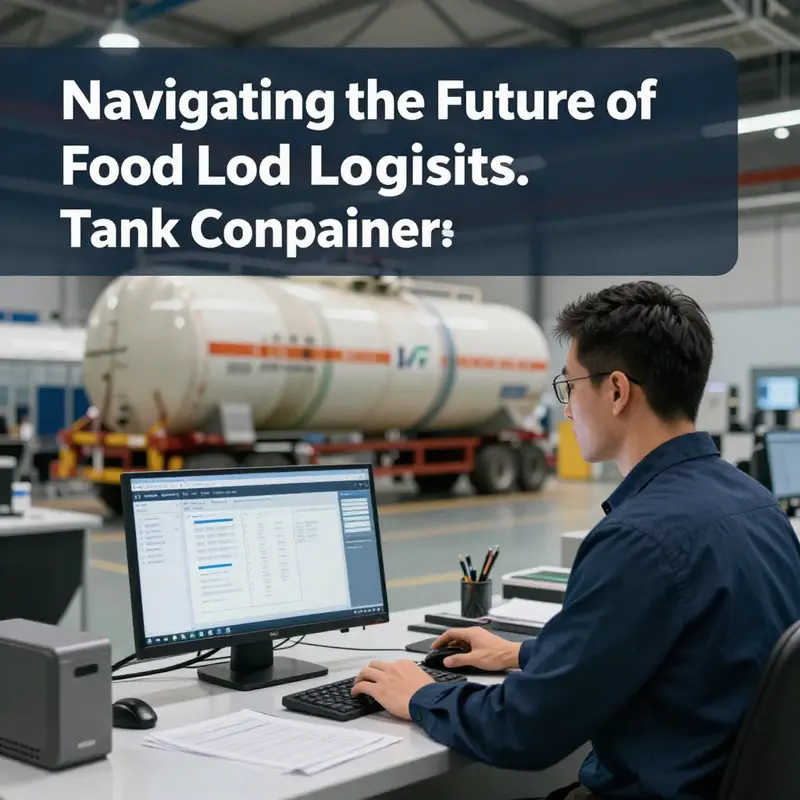 Advanced tank container facilities integrating innovation and efficiency for food logistics.