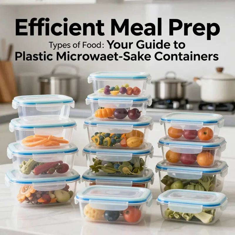 Various types of plastic microwave-safe containers ideal for food preparation.