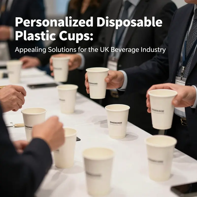 A showcase of suppliers offering a variety of personalised disposable plastic cups tailored for UK businesses.