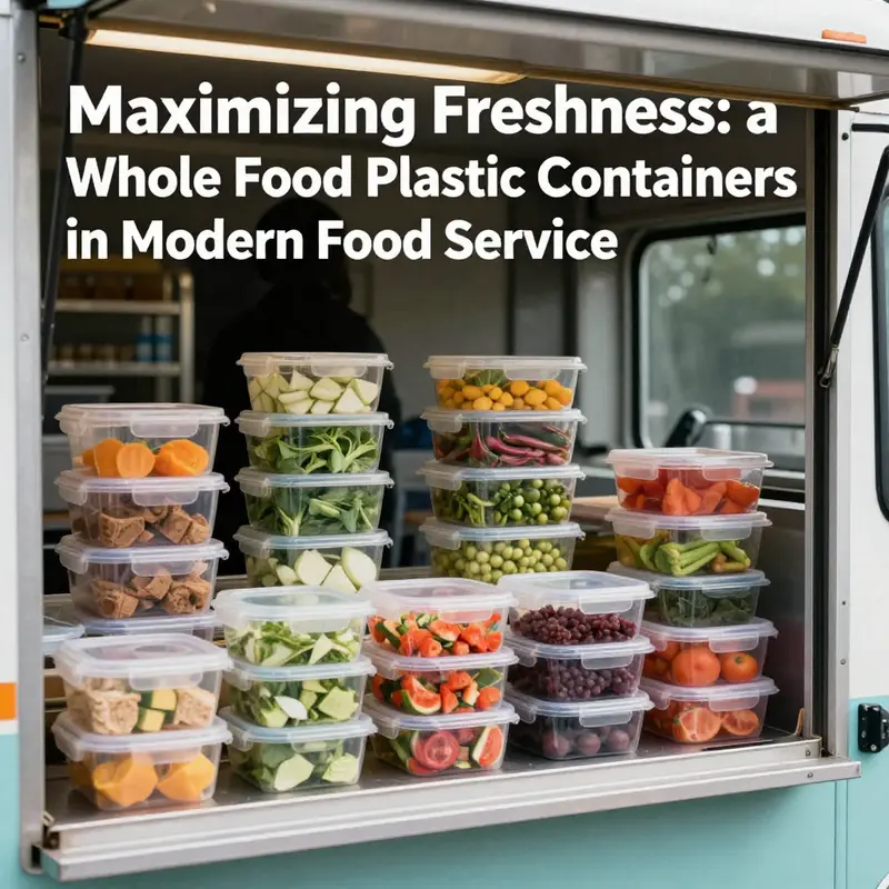 An array of whole food plastic containers demonstrating their versatility and food safety specifications.