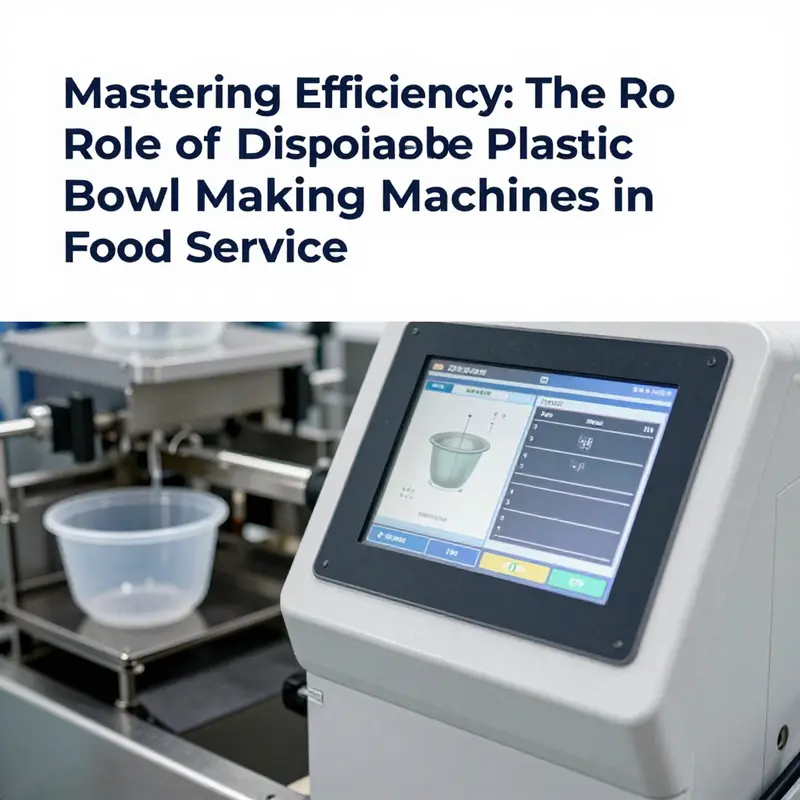 User-friendly control panel of a disposable plastic bowl making machine showcasing advanced technology.