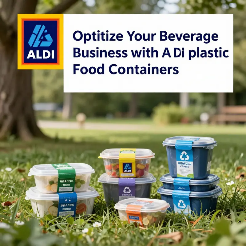 ALDI’s plastic food containers designed for durability and space efficiency.