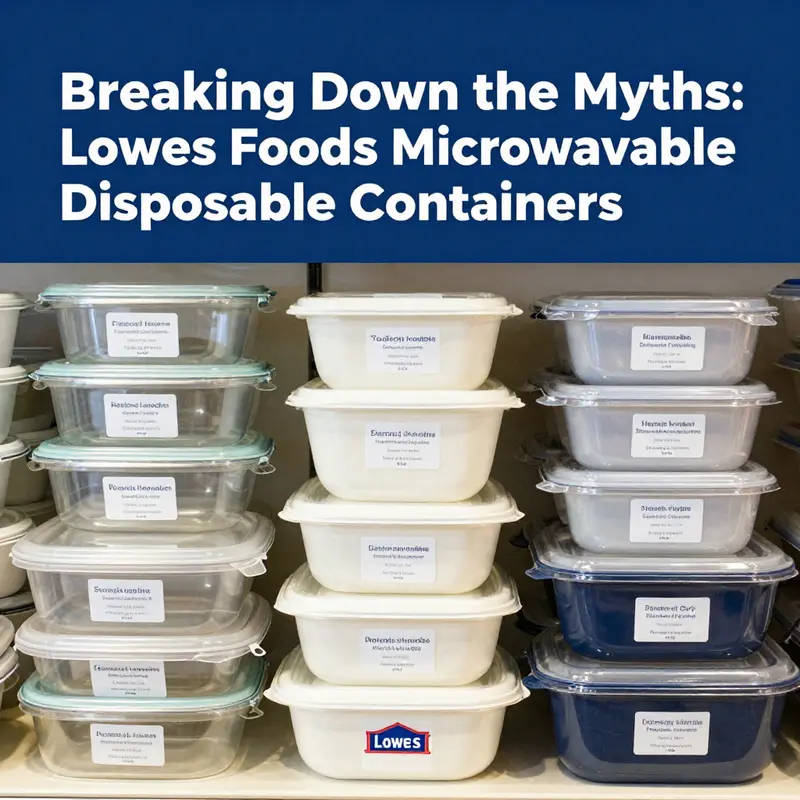 Explaining the misunderstandings about Lowes Foods microwavable disposable containers.