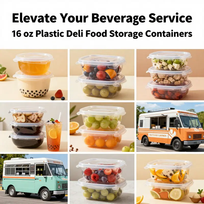 An overview of 16 oz deli food storage containers, showcasing their versatility and practical use.