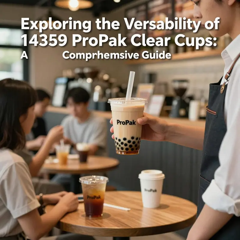 Showcasing the clarity and durability of 14359 ProPak PET cups.