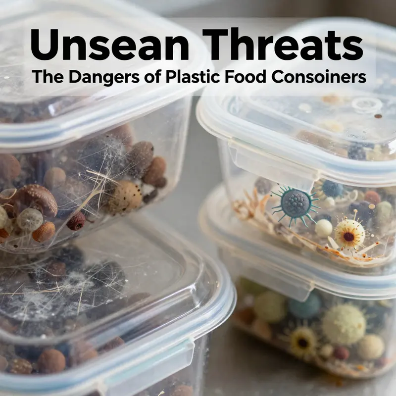 Understanding how chemical leaching occurs in plastic food containers.