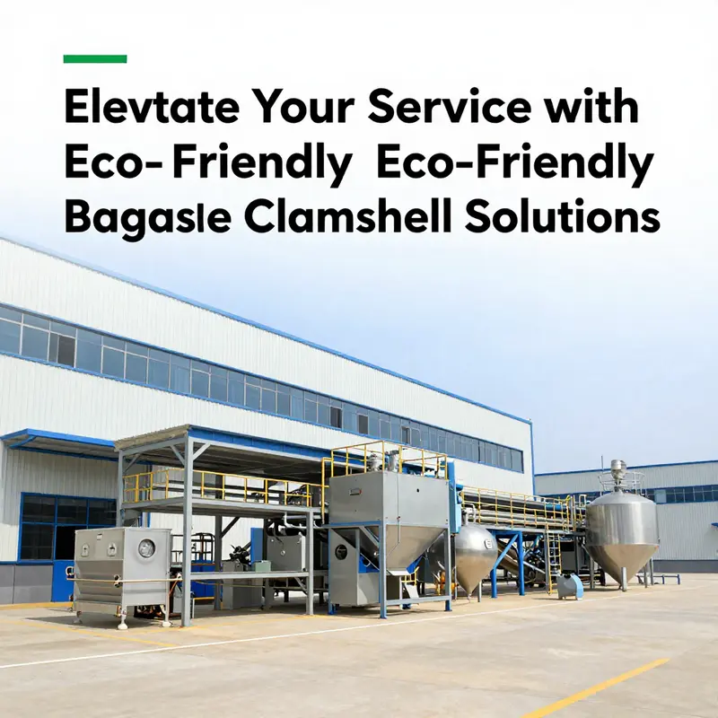 A glimpse into the operational facility where bagasse clamshells are produced sustainably.