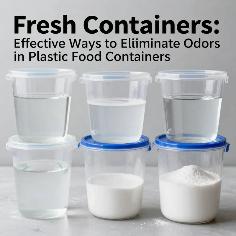 Practical solutions for eliminating odors in plastic food containers.